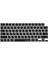 Rusça Klavye Koruyucu Macbook Air-Pro M1-M2-M3 (Touchıd'li) A2681 A3113 A2941 A3114 A2442 A2779 A2992 A2918 A2485 A2780 A2991 Us Enter ile Uyumlu Siyah 1