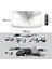 Araç Içi Ön Cam Güneşlik Şemsiyesi - 5 Katmanlı Uv Blokaj Kaplamalı, Isı Yalıtımlı Ön Cam Güneşliği - Araba, Minivan, Suv ve Kamyonet Için Güneşten Koruyucu Şemsiye Büyük Boy (140 cm x 80 Cm) 3