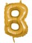 Marifetlerim - B Harfi Altın Folyo Balon 16 Inch 40 cm 1