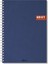 Color 2017105/2 Kraft Defter Sert Kapaklı, Spiralli, 1.hamur Kağıt, 200 Sayfa, Lacivert 1