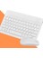 Kablosuz Klavye ve Mouse Seti Bluetooth'lu Şarj Edilebilir Windows&amp;ios&amp;android&amp;telefon&amp;tablet Uyumlu Beyaz 1