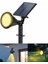 Gün Işığı18 LED Spot Güneş Enerjili Bahçe Aydınlatma Lambası, Fotoselli, Spike Aplik, 18W Su Geçirmez Dış Mekan Solar Lamba, Ağaç, Veranda, Havuz, Duvar ve Zemin Montajına Uygundur 42 cm 1