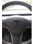 Tesla Model Y ile Uyumlu T Logosu (Ön Kaput + Arka Bagaj + Direksiyon Simit) Mat Karbon 5