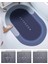 Shop Banyo Paspası Süper Su Emici Kaymaz Tabanlı Paspas Banyo Paspası Oval Diatomit Paspas Süper Emici Pas Pas Oval (60X39CM) (Mavi) 2