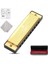 Diatonik Blues Mızıka, C Blues Harp Mızıka, 10 Delikli, Koruyucu Kılıflı, Standart Mızıka, Yetişkinler, Profesyoneller, Yeni Başlayanlar ve Öğrenciler Için Hediye (Altın) 1