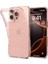 iPhone 16 Pro Ince Kılıf Liquid Crystal Glitter Sararma Karşıtı Duraclear™ Hava Kanalı Teknolojisi™ Askeri Sınıf Koruma Rose Quartz Şeffaf Simli Kapak - ACS08114 1