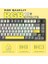 Ajazz AK820 Pro 3 Modlu%75 Mekanik Klavye, Tft Akıllı Ekran ve Düğmeye Sahip Gasket-Mounted Oyuncu Klavyesi, Bluetooth 5.1/2.4g Kablosuz/type-C Kablolu (AK820 Pro - Sarı Siyah - Gift Switch) 4