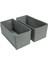 Room 2'li Gri Çekmece Içi Düzenleyici Organizer Set - Çok Amaçlı Dolap Içi Kutu Seti (28 * 13 * 13) 1