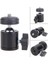 Tripod 90° Yönlendirme Aparatı 360 Derece Dönebilen Başlık Tüm Tripodlara Uyumlu Metal Mafsal Aparatı 2