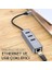 USB 2.0 To 100MBPS Ethernet Çevirici ve 3 Portlu USB Hub Çoklayıcı 2