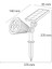 Solar LED Bahçe Armatürü Amber Işık – Güneş Enerjili Kazıklı &amp; Duvar Montajlı Çim Aydınlatma Lambası – 7 Led, IP65, 90 Lümen, 140X270X95 mm 3