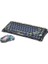 Mercury K1 Lite+M2 Kablosuz Rgb Işıklı Mekanik Q Gaming Klavye ve Optik Mouse Seti (Şeffaf Siyah) 2