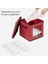 Saklama Kutuları, 3'lü Set, Katlanır Kutular, Kutu Başına 64 Küçük Bölme, Esnek Ayırma Duvarları, 30,5 x 30,5 x 30,5 Cm, Kırmızı, Kar Tanesi Desenli RFB029R01 5