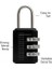 Şifreli Mini Asma Kilit 5.5 cm Dayanıklı Çanta Valiz ve Dolap Kilidi Seyahat Için Güvenli Kullanım 3