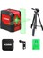 KBL91GTP 30 Metre Profesyonel Yatay ve Dikey Otomatik Hizalamalı Yeşil Çapraz Çizgi Lazer Distomat + Tripod, Kırmızı/siyah 1
