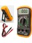 LCD Dijital Multimetre Voltmetre Ac Dc Voltage Otomatik Ranging Multi Metre Test Cihazı Circuit Checker Buzzer (Sarı) 1