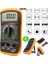 LCD Dijital Multimetre Voltmetre Ac Dc Voltage Otomatik Ranging Multi Metre Test Cihazı Circuit Checker Buzzer (Sarı) 2