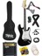 AGE-80BK Amfili Full Elektro Gitar Seti 4/4 Yetişkin 39 Inç White Black 1