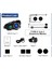 Q28 2x 2 Eşleşmeli Motosiklet Kask Bluetooth Kulaklık 1080p Kamera Su Geçirmez Intercom 3