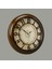 1965-V Kabartma Rakam Duvar Saati - Kahverengi - 44,5 cm 2