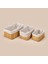 Living Bambu 3'lü Organizer Sepet - Bej 1