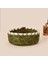 Living Green Culture Dekoratif Sepet - Krem / Yeşil - 21X8 cm 2