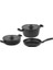 Colorgy Diamond Pro Gri 5 Parça Tencere ve Tava Seti 2
