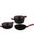 Colorgy Diamond Pro Kırmızı 5 Parça Tencere ve Tava Seti 1