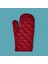 Gabardin Fırın Eldiveni - Kırmızı - 17X30 cm 3