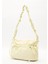 Büzgü Detaylı Tote Çanta Sarı 4