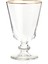 Pure Altın Yaldızlı 4'lü Ayaklı Su Bardağı Seti - 280 ml 3