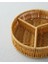 Wicker Plastik Rattan 3 Bölmeli Sunumluk 19X5 cm Açık Kahverengi 3