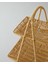 Wicker Plastik Rattan Katlı Servis 26X22X36 cm Açık Kahverengi 3