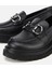 01AYH314430A100 KADIN Deri Siyah Tokalı Yüksek Tabanlı Klasik Loafer 3
