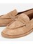 01AYH313280A300 KADIN Deri Bej Yumuşak Dokulu Günlük Loafer 3