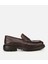02AYH311880A480 ERKEK Deri Kahverengi Yumuşak Dokulu Klasik Loafer 1
