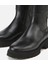01CIH313340A100 KADIN Deri Siyah Lastik Detaylı Binici Düz Çizme 5