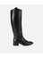 01CIH313360A100 KADIN Deri Siyah Binici Uzun Düz Çizme 1
