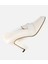 01AYH316610A400 KADIN Deri Ekru Yumuşak Dokulu Gold Detaylı Topuklu Stiletto 6
