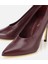 01AYH316600A788 KADIN Deri Bordo Bilekten Bağlamalı Gold Detaylı Yüksek Topuklu Stiletto 3