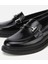 01AYH314400A100 KADIN Deri Siyah Tokalı Klasik Loafer 3