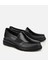 01AYH314450A100 KADIN Deri Siyah Lastik Detaylı Dolgu Topuklu Günlük Loafer 2