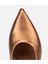 01AYH316600A470 KADIN Deri Bronz/gold Bilekten Bağlamalı Gold Detaylı Yüksek Topuklu Stiletto 5
