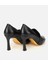 01AYH316610A100 KADIN Deri Siyah Yumuşak Dokulu Gold Detaylı Topuklu Stiletto 4