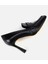 01AYH316610A100 KADIN Deri Siyah Yumuşak Dokulu Gold Detaylı Topuklu Stiletto 6