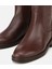 01CIH313330A420 KADIN Deri Kahverengi Lastik Detaylı Binci Düz Çizme 5