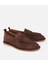 01AYH313280A480 KADIN Deri Kahverengi Yumuşak Dokulu Günlük Loafer 2