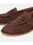 01AYH313280A480 KADIN Deri Kahverengi Yumuşak Dokulu Günlük Loafer 3