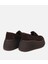 01AYH315720A480 KADIN Süet Deri Kahverengi Dolgu Topuklu Günlük Loafer 4