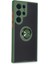 CPT16 Samsung Galaxy S23 Ultra Kılıf Montreal Yüzüklü Silikon Kapak - Yeşil 2